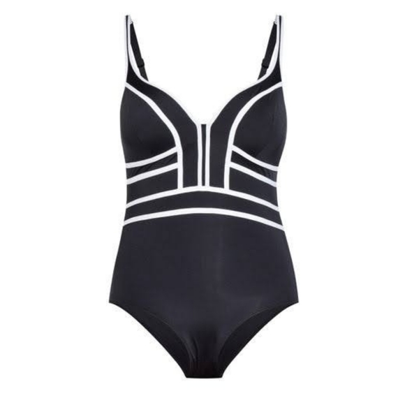 City Chic Black One Piece Swimsuit Bathing… - Picture 2 of 5